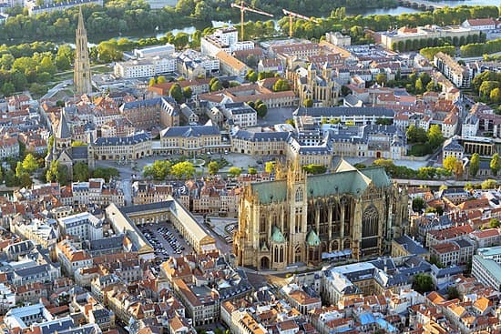 Une photo emblématique du territoire mesuré (Metz)